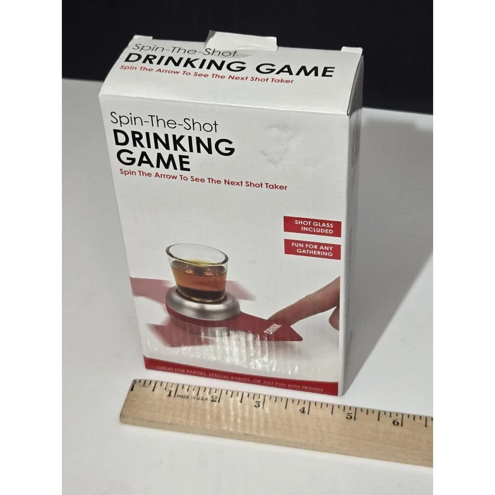 Spin The‎ Shot Drinking Game Parties Bar Special Events Fun Glass Included